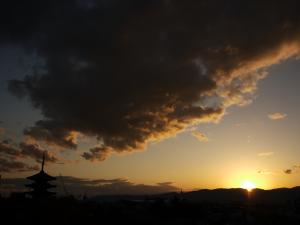 京都の夕景
