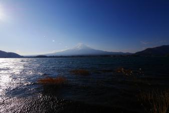 河口湖から富士山